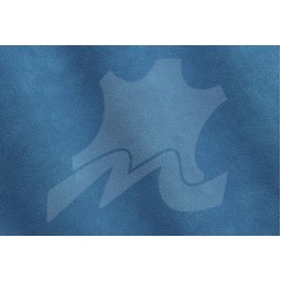 Спил-велюр VESUVIO голубой TURQUOISE 1,2-1,4 Италия